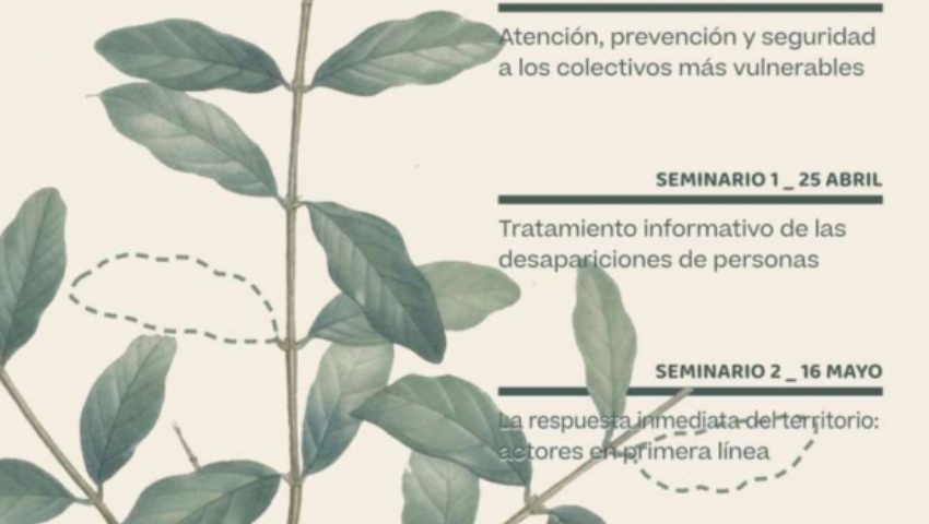 Diputación acogerá la próxima semana un foro sobre desapariciones de personas
