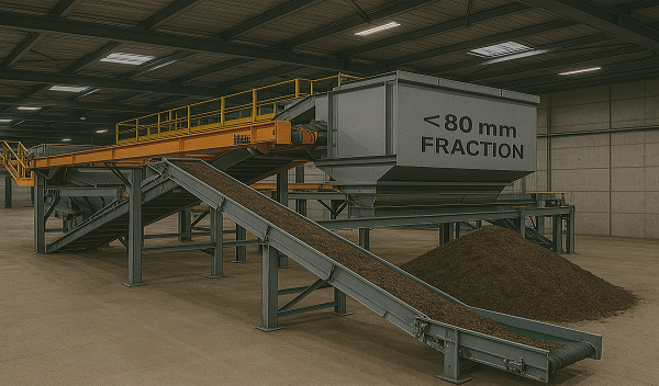 Proyecto de automatización del tratamiento de la fracción < 80 mm en la planta manual de recuperación y compostaje de Velez de Benaudalla