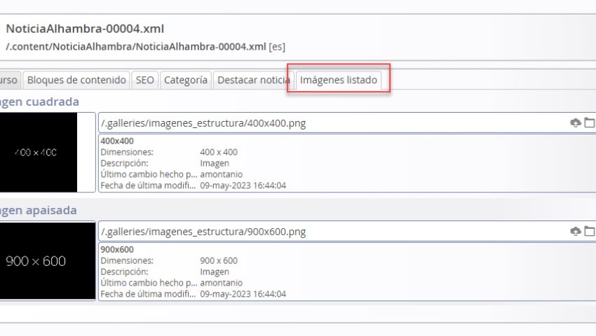 Imágenes de listado para noticias destacadas en la home Imágenes de listado para noticias destacadas en la home