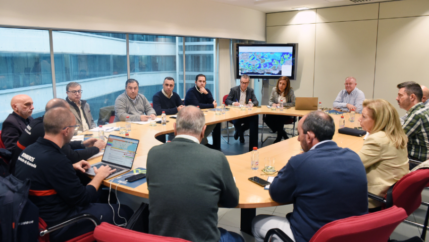 Diputación mantiene una reunión de coordinación de emergencias ante la DANA