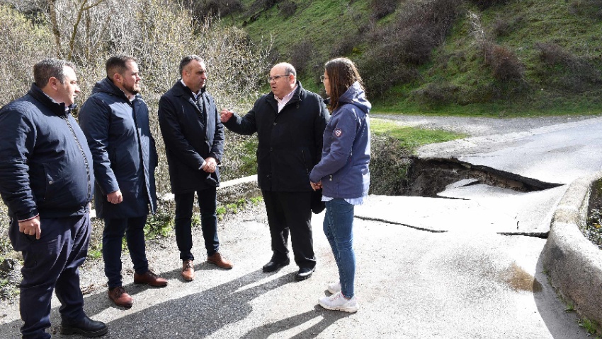 Diputación se compromete a arreglar el puente sobre el río Maitena afectado por la lluvia