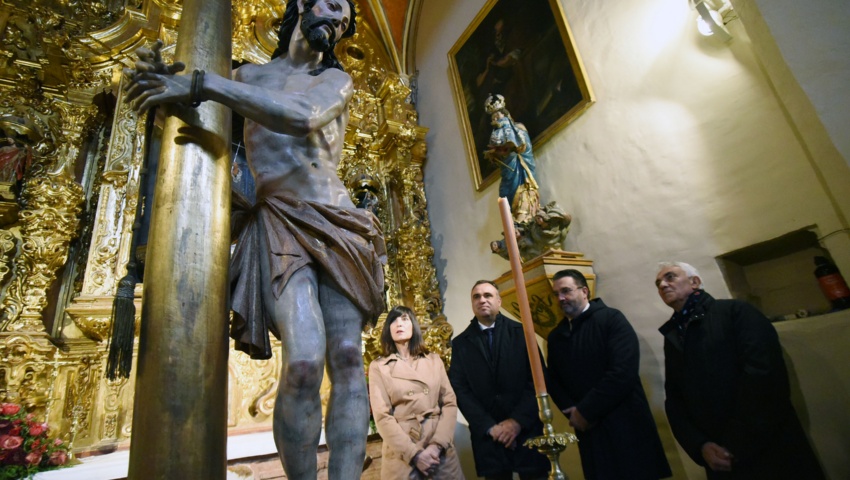 El presidente, Francis Rodríguez, junto a la diputada de Cultura, Pilar Caracuel