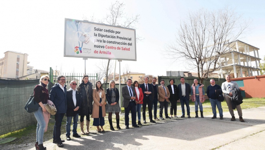 Diputación y Ayuntamiento de Armilla piden a la Junta avances en la construcción del nuevo centro de salud del municipio