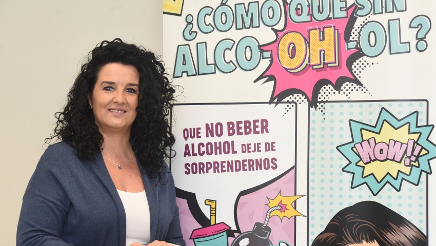 La diputada de Bienestar Social, Elena Duque, durante la presentación de la campaña del día Mundial Sin Alcohol
