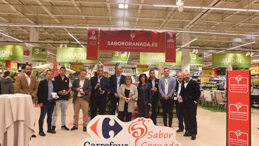 La marca Sabor Granada de la Diputación promociona sus productos en Carrefour Armilla y Pulianas