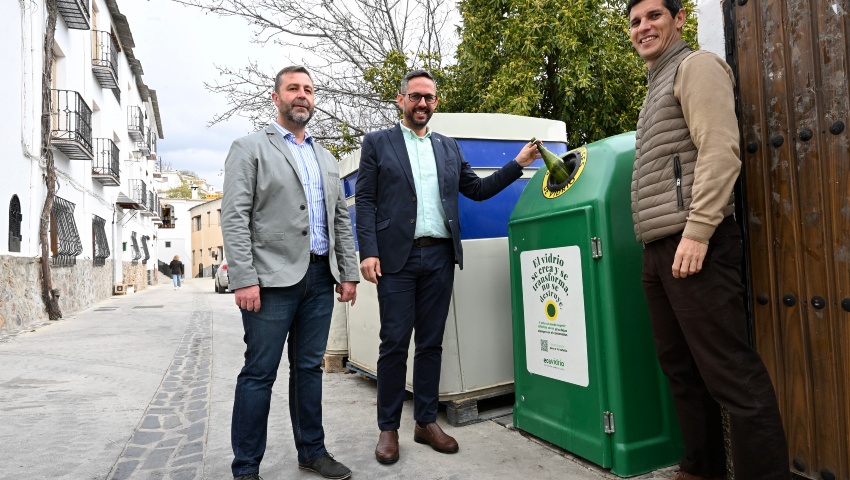 Diputación instalará 23 cubrecubos para facilitar el reciclaje de vidrio en zonas de difícil acceso de 5 municipios