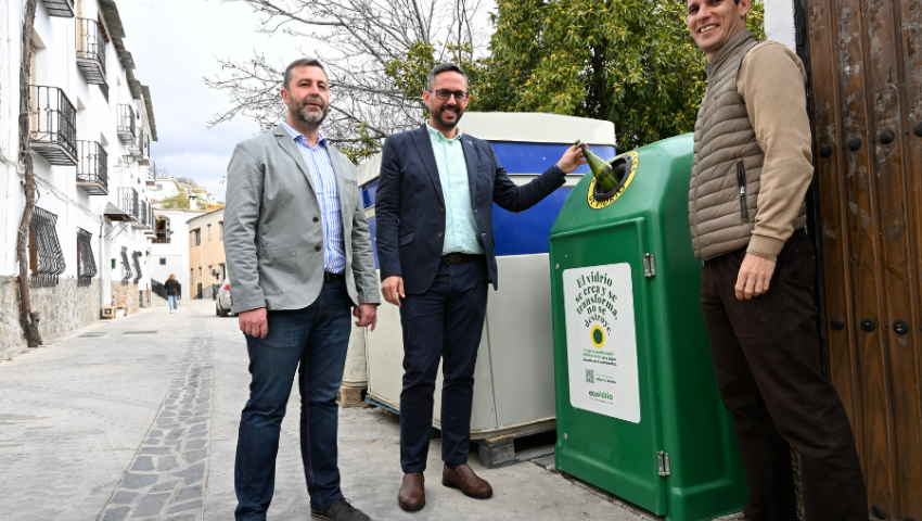 Diputación instalará 23 cubrecubos para facilitar el reciclaje de vidrio en zonas de difícil acceso de 5 municipios