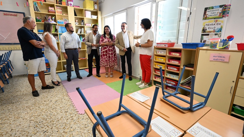 Diputación destina más de 30.000 euros a las obras de mejora del colegio La Purísima de Jun