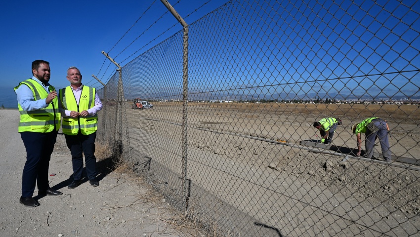 Las obras del paseo ciclopeatonal de la Base Aérea, al 40% de ejecución, avanzan a buen ritmo