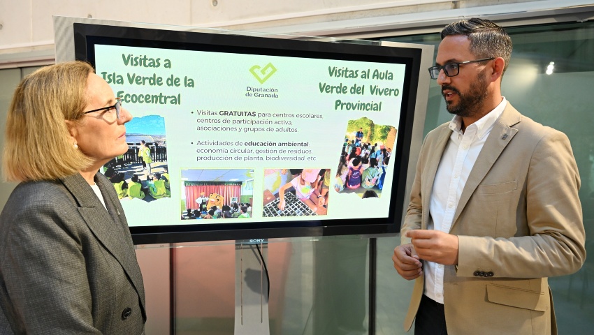 Diputación pone en marcha visitas gratuitas a la Ecocentral Granada y al Vivero Provincial para centros educativos, asociaciones y colectivos de la provincia