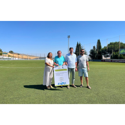 Diputación invertirá 150.000 euros en la sustitución del césped artificial del campo de fútbol de Alhama de Granada