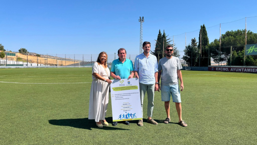 Diputación invertirá 150.000 euros en la sustitución del césped artificial del campo de fútbol de Alhama de Granada
