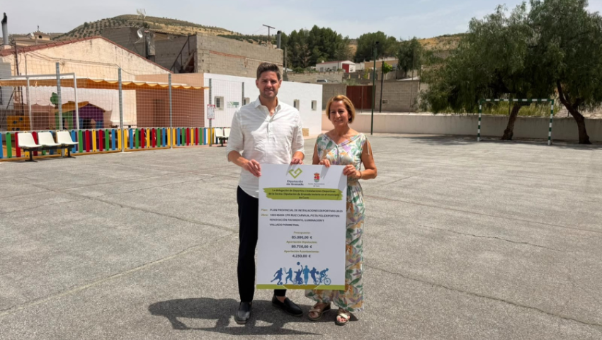 Más de 80.000 euros para la renovación de la pista polideportiva del CPR Ruiz Carvajal de Cacín