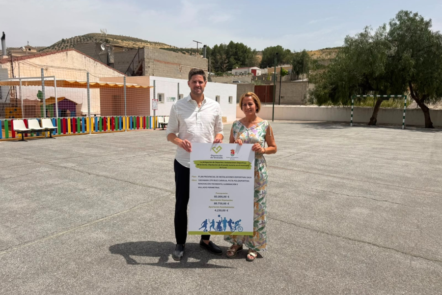 Más de 80.000 euros para la renovación de la pista polideportiva del CPR Ruiz Carvajal de Cacín