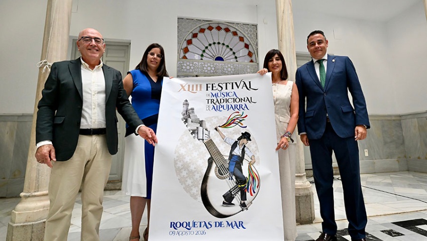 El Festival de Música Tradicional de La Alpujarra celebrará su XLIII edición el 9 de agosto en Roquetas de Mar