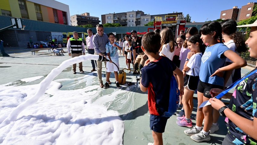 Rodríguez participa en una actividad para formar a los jóvenes en prevención y actuación ante emergencias