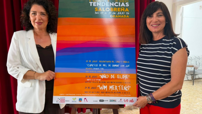 La diputada de Cultura y Educación y la concejal de Cultura de Salobreña han presentado la 35º edición del Festival Tendencias