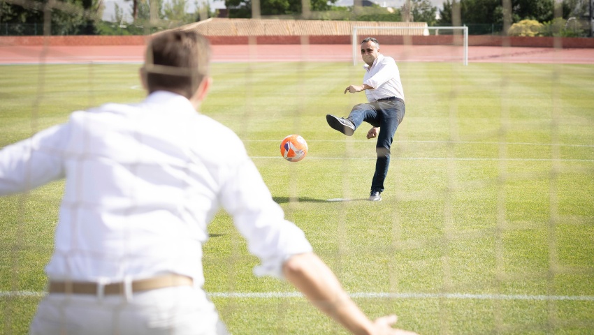 Inaugurado el nuevo césped natural del campo principal de la Ciudad Deportiva de la Diputación tras una inversión de más de 463.000 euros