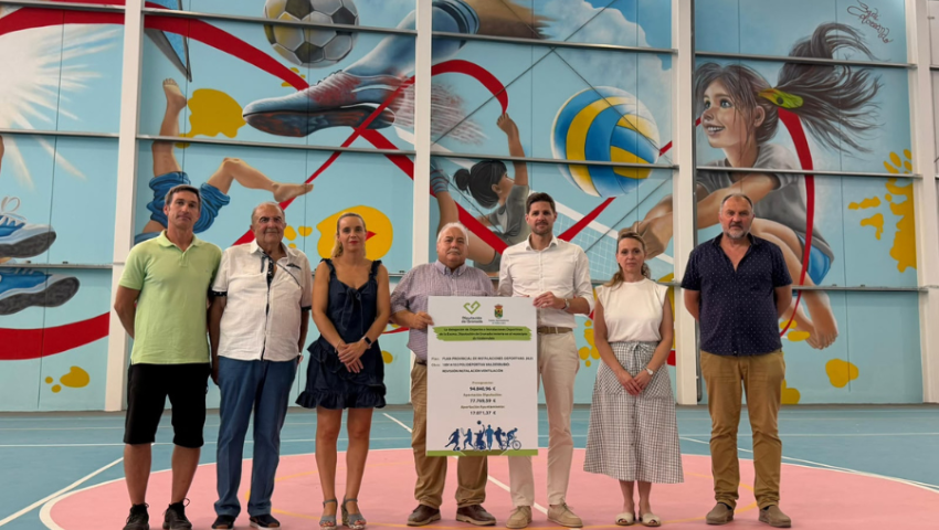 Diputación destina cerca de 95.000 euros a la mejora de la ventilación de la pista polideportiva cubierta de Valderrubio
