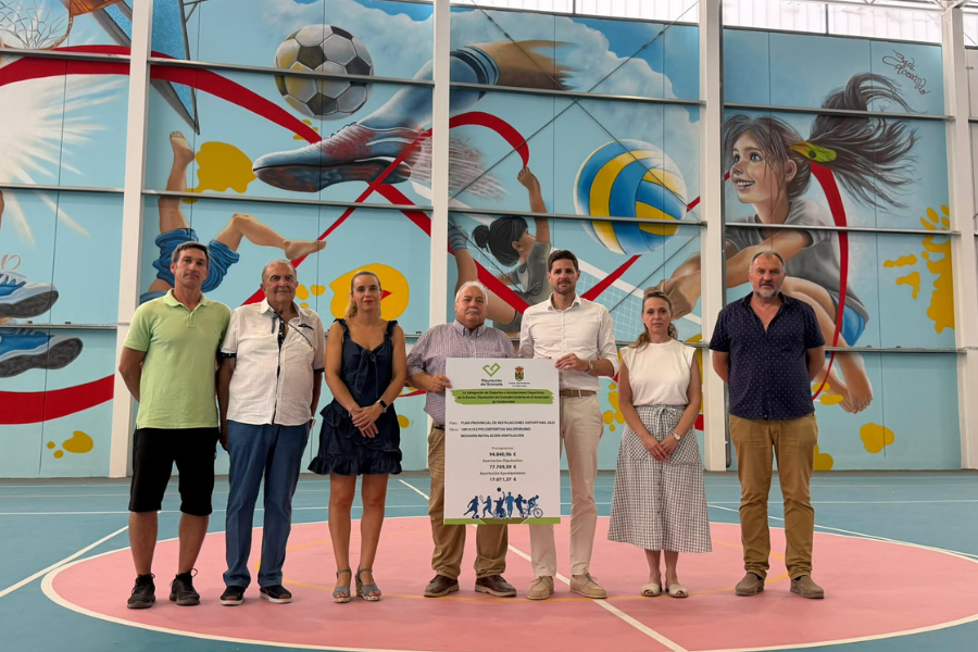 Diputación destina cerca de 95.000 euros a la mejora de la ventilación de la pista polideportiva cubierta de Valderrubio