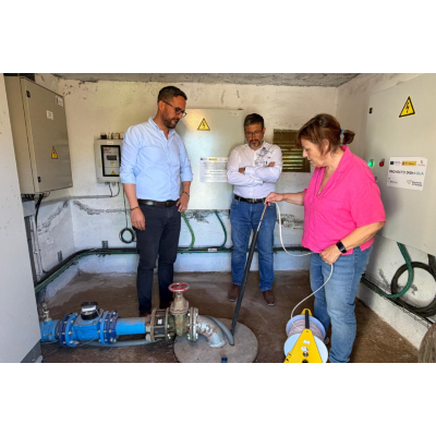 Diputación avanza en Beas de Granada y Benalúa de las Villas las obras para reducir fugas y fraudes en el abastecimiento de agua
