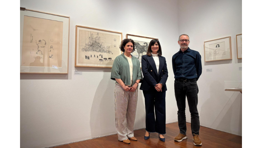 El Centro José Guerrero acoge una exposición dedicada al famoso caricaturista e ilustrador Saul Sateinberg