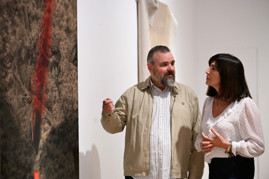 Jesús Zurita, ganador del VI Premio a la Creación Artística ‘Granada de Fondo’ de la Diputación con su obra ‘Óbice. Ante la brecha’