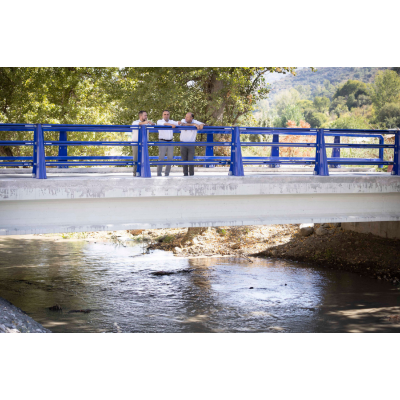 Reabierto el puente de acceso a la urbanización Aguas Blancas en Dúdar tras los daños de la DANA del mes de febrero