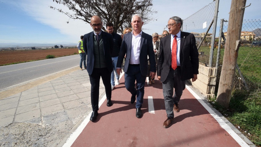 Diputación conecta Albolote y Atarfe con un carril bici de 4,3 kilómetros