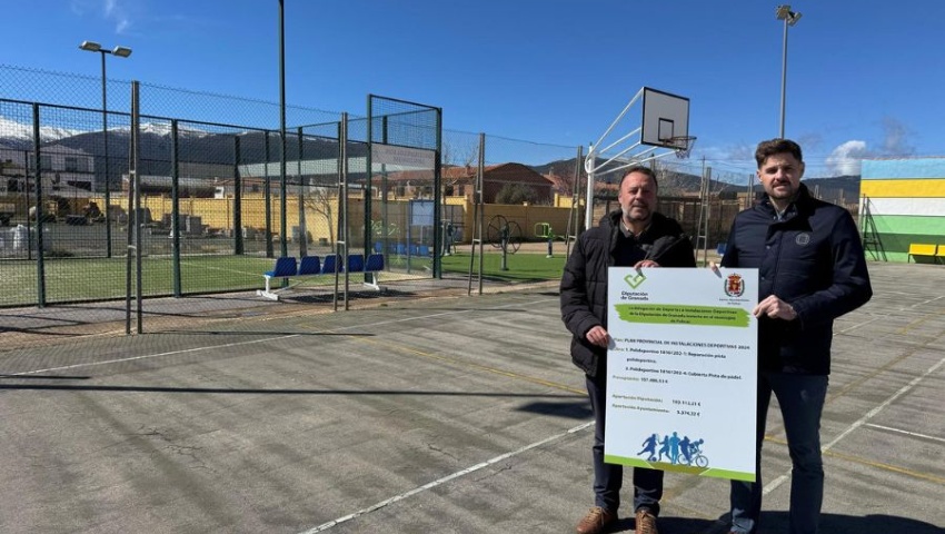 Diputación destina más de 100.000 euros a la reparación del polideportivo municipal de Polícar y a cubrir su pista de pádel