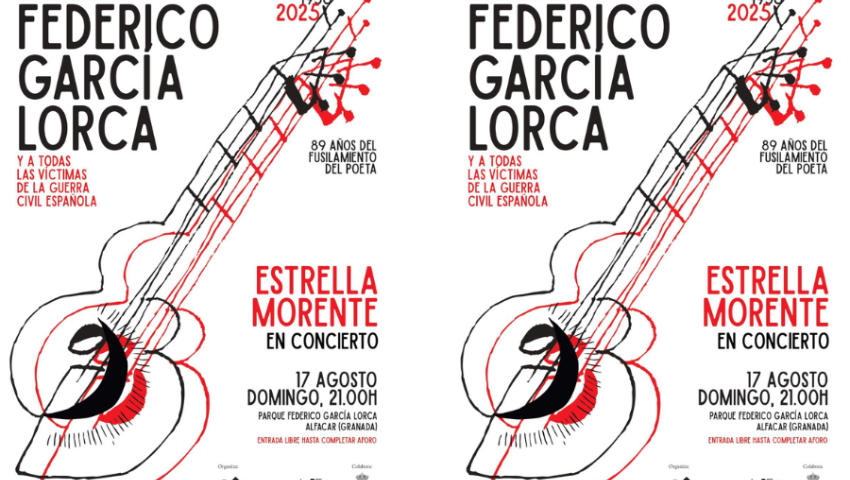 Estrella Morente pondrá voz al homenaje de la Diputación a Lorca en el 89 aniversario de su asesinato