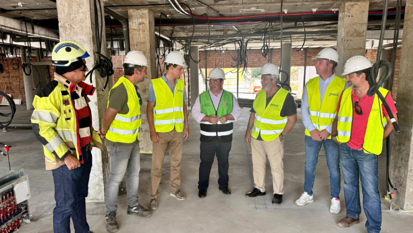 Avanzan a buen ritmo las obras de reforma del Parque de Bomberos de Guadix