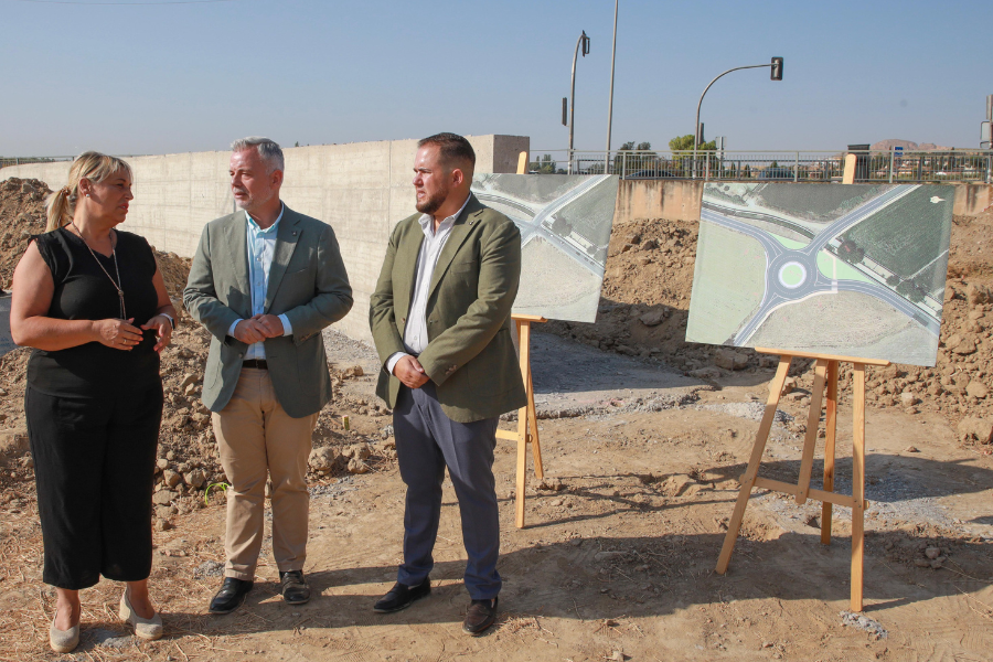 Diputación avanza las obras que responden a una demanda histórica de Las Gabias para dar mayor fluidez al tráfico