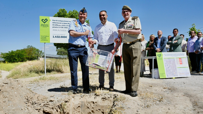Inicia la construcción del circuito deportivo en la Base Aérea