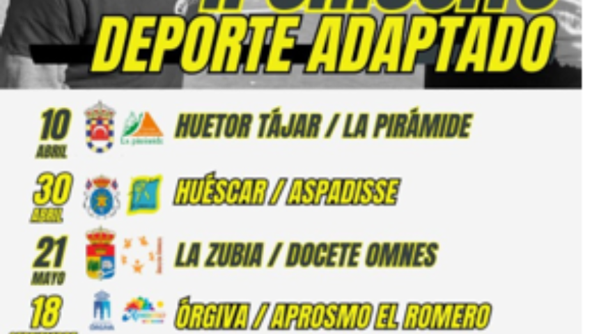 Participación de los/as usuarios /as de los Centros Sociales de Diputación de Granada en el II CIRCUITO DEPORTE ADAPTADO