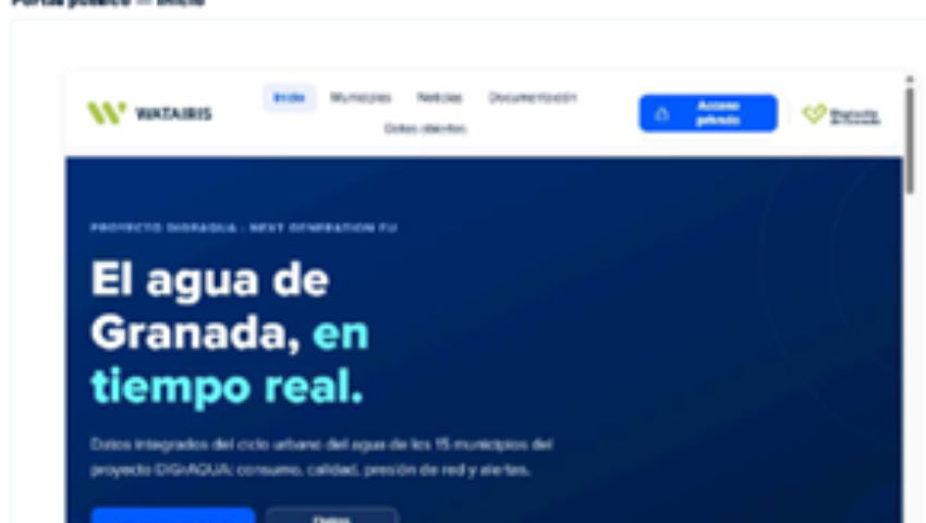 EL PROYECTO DIGRAQUA EN LA ACTUACIÓN DE MONITORIZACIÓN Y DIGITALIZACIÓN DE EDAR SUPONE UN AVANCE DE GESTIÓN Y TECNOLÓGICO PARA LA PROVINCIA DE GRANADA.
