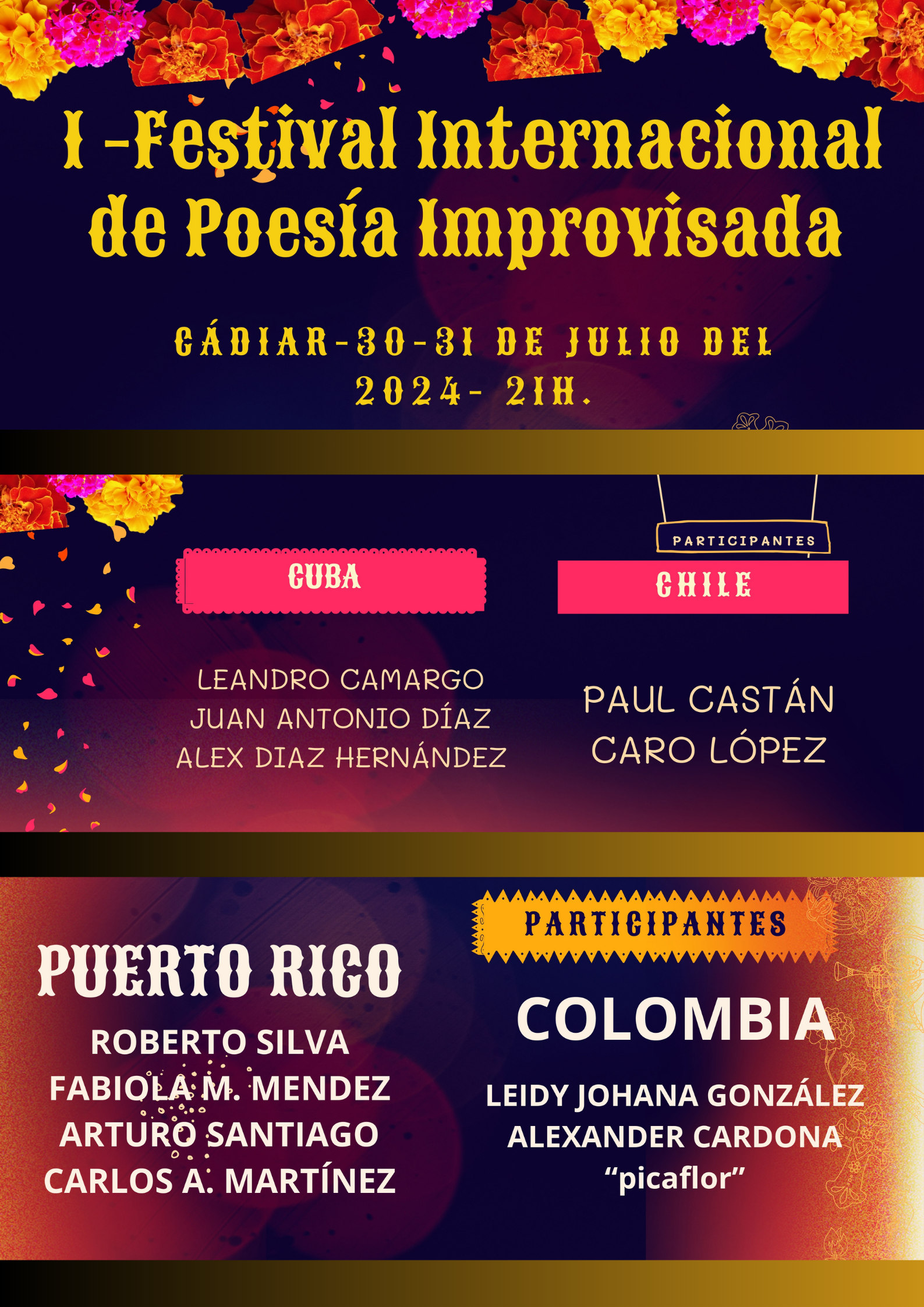 cartel del evento