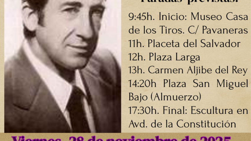 4º PASEO LITERARIO Y SIEMBRA DE LIBROS DEDICADO A MANUEL BENITEZ CARRASCO