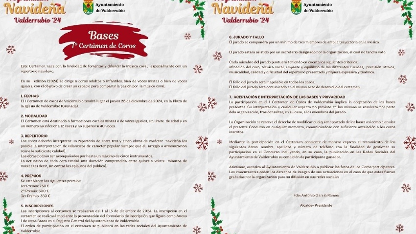 PROGRAMACIÓN NAVIDEÑAS. VALDERRUBIO 24