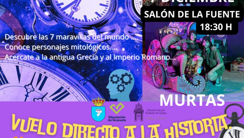 ESPECTÁCULO ESCÉNICO "VUELO DIRECTO A LA HISTORIA". MURTAS