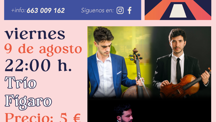 CONCIERTOS EN LA TORRE. Actuación de "Trío Fígaro". Verano al fresquito. Huétor Tájar