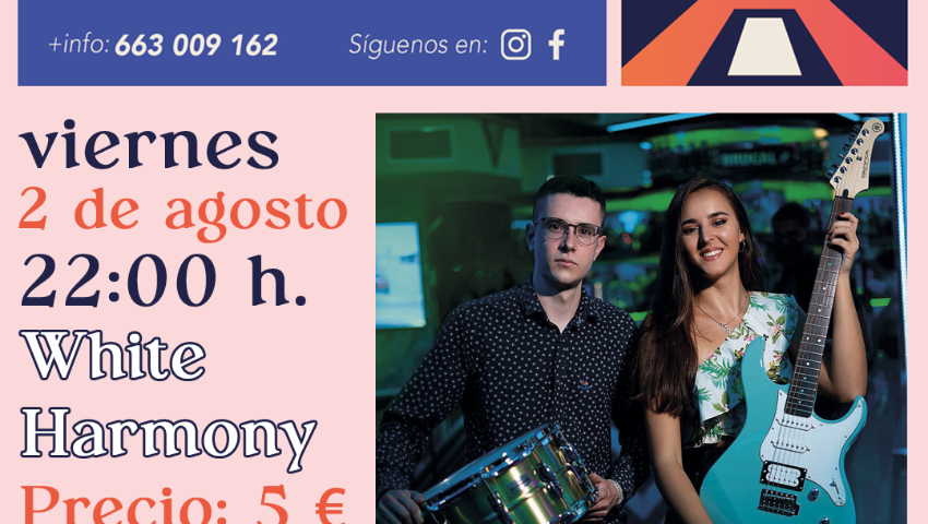 CONCIERTOS EN LA TORRE. Actuación de "White Harmony". Verano al fresquito. Huétor Tájar