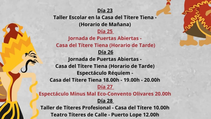 I FESTIVAL DE TÍTERES PUEBLOS DE MOCLIN