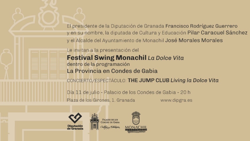 Presentación en Granada del Festival SWING MONACHIL 2024 con THE JUMP CLUB "Living la Dolce Vita"