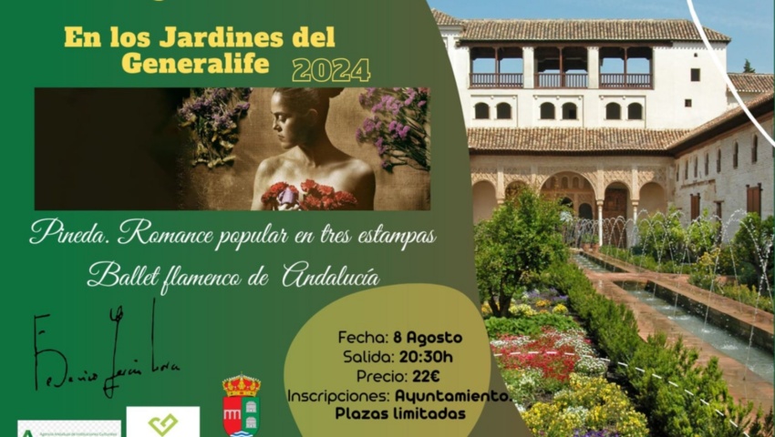 LORCA Y GRANADA EN LOS JARDINES DEL GENERALIFE. CALICASAS
