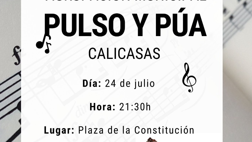 CONCIERTO DE VERANO AGRUPACION PULSO Y PUA DE CALICASAS