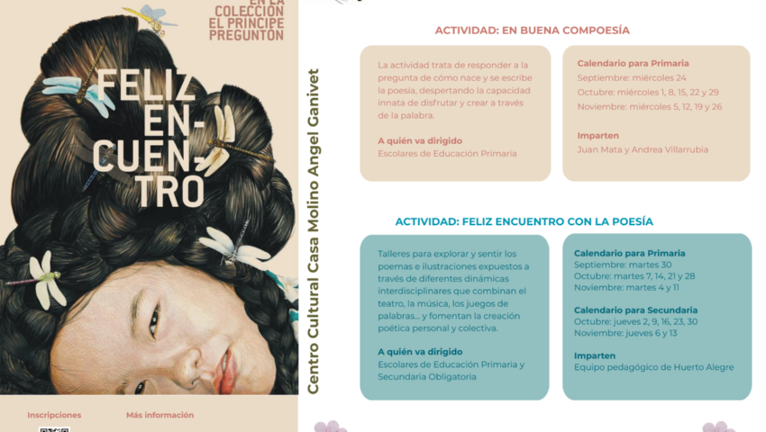 FELIZ ENCUENTRO CON LA POESÍA PARA GRUPOS ESCOLARES