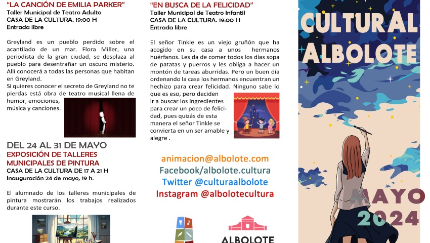 PROGRAMACIÓN CULTURAL MUNICIPAL MAYO - ALBOLOTE