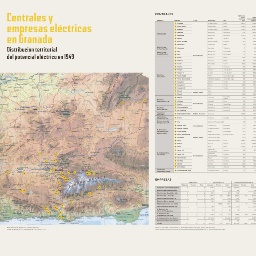 Centrales y empresas eléctricas en Granada. Distribución territorial del potencial eléctrico en 1949