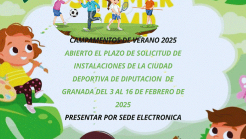 Plazo de solicitud de uso de las instalaciones de la Ciudad Deportiva VERANO 2025